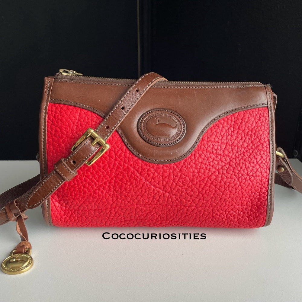 Dooney and Bourke awl Leather Duck Zip Top Crossbody Bag